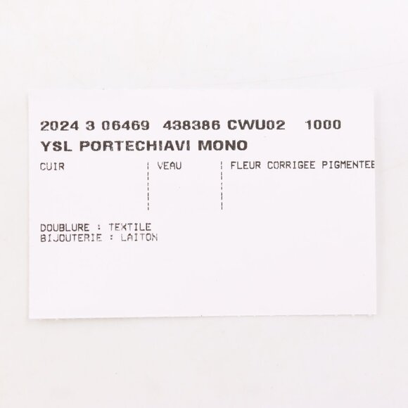 NWT Saint Laurent Cassandre Matelasse Key Pouch in Quilted Black Leather/Silver - Picture 12 of 14